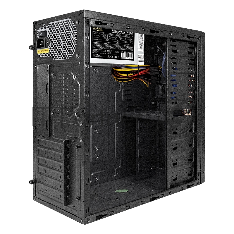 Корпус Miditower ExeGate XP-330U-UNS450 (ATX, БП UNS450 с вент. 12см, 2*USB+2*USB3.0, аудио, черный)