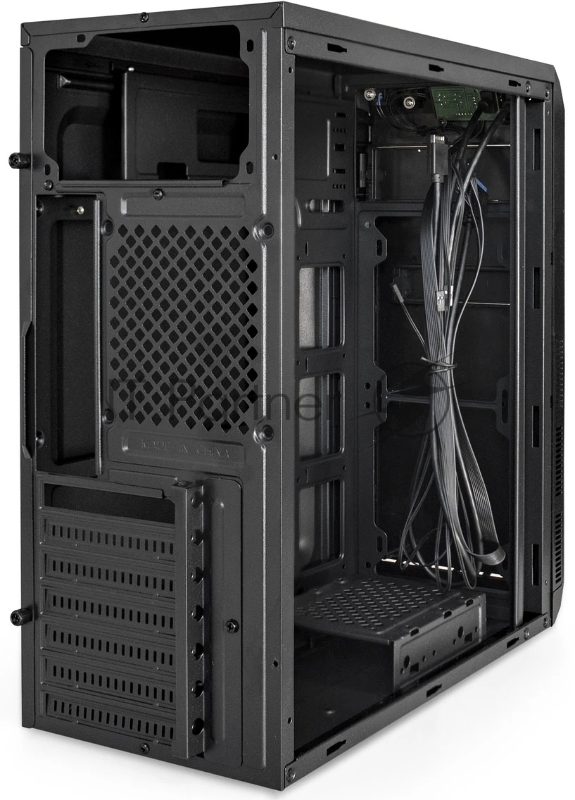 Корпус Miditower ExeGate XP-334UC-UNS350 (ATX, БП UNS350 с вент. 12см, 1*USB+1*USB3.0+1*TypeC, аудио, черный)