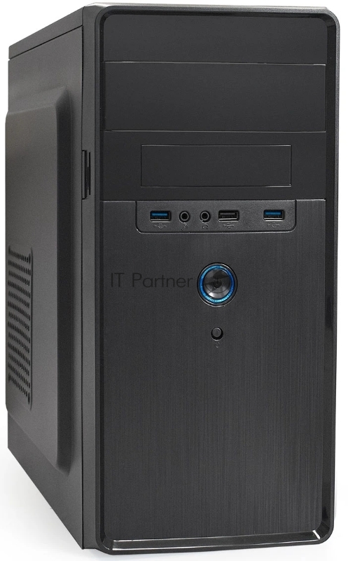 Корпус Minitower ExeGate BA-309U2-UNS500 (mATX, БП UNS500 с вент. 12см, 1*USB+2*USB3.0, HD аудио, черный)