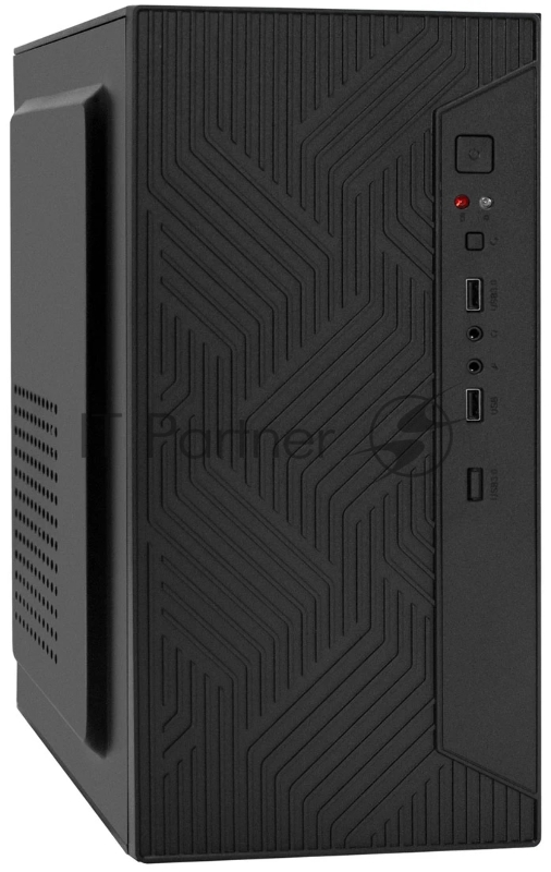 Корпус Minitower ExeGate BAA-303-UNS500 (mATX, БП UNS500 с вент. 12см, 2*USB, HD Audio, черный)