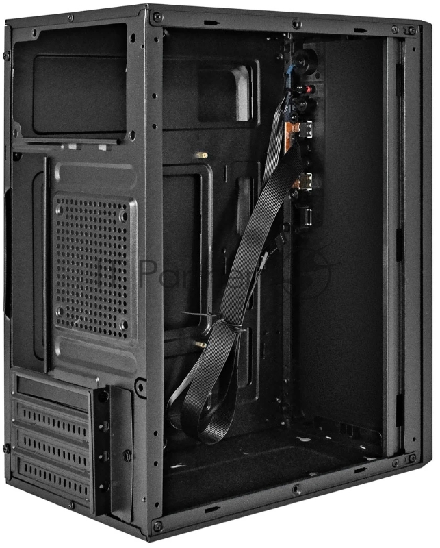 Корпус Minitower ExeGate BAA-308UC-UNS350 (mATX, БП UNS350 с вент. 12см, 1*USB+1*USB3.0+1*TypeC, HD Audio, черный)