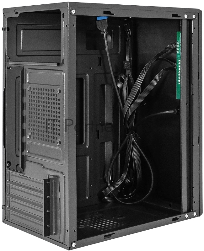 Корпус Minitower ExeGate BAA-408U-UNS350 (mATX, БП UNS350 с вент. 12см, 2*USB+1*USB3.0, HD Audio, черный)