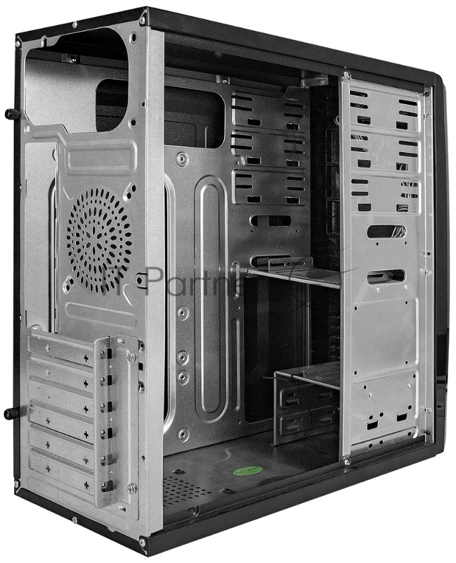 Корпус Miditower ExeGate CP-604-UNS450 (ATX, БП UNS450 с вент. 12см, 2*USB, аудио, черный)