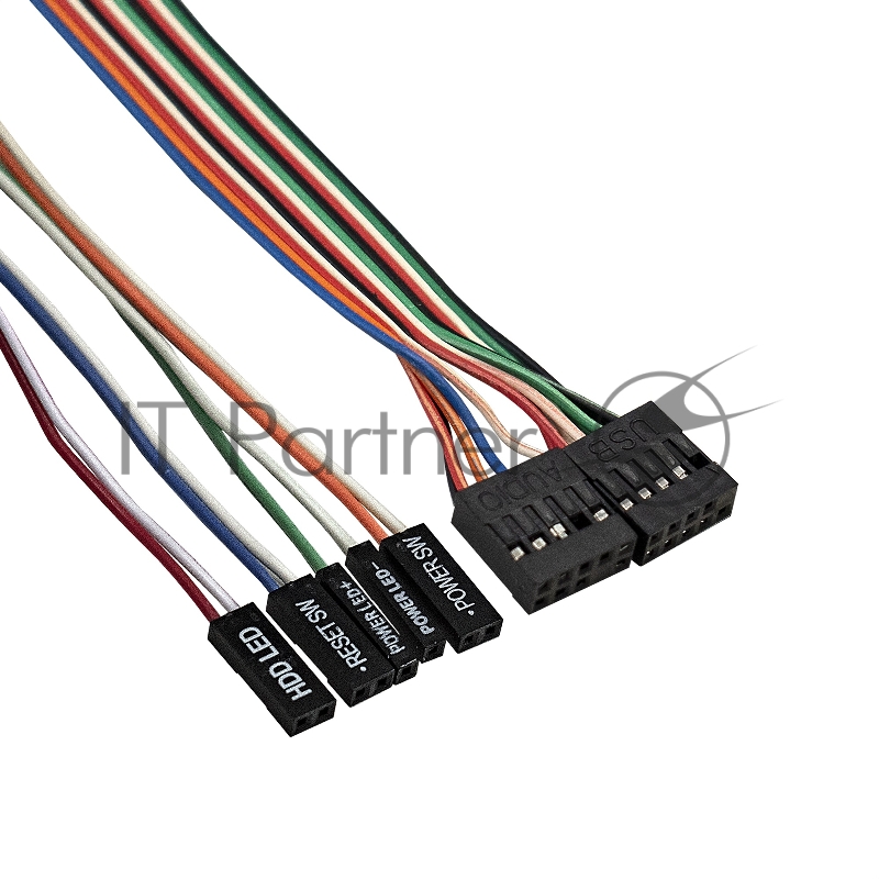 Корпус Miditower ExeGate CP-604-UNS500 (ATX, БП UNS500 с вент. 12см, 2*USB, аудио, черный)