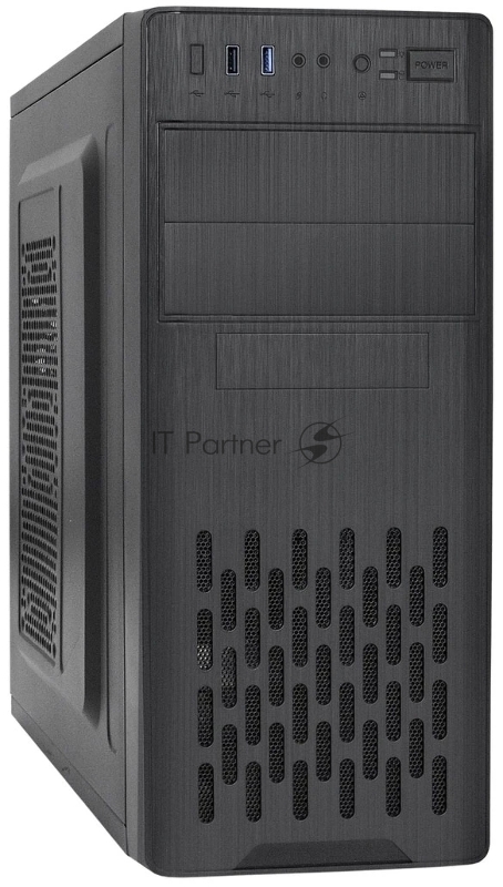 Корпус Miditower ExeGate CP-606U-UNS400 (ATX, БП UNS400 с вент. 12см, 1*USB+1*USB3.0, аудио)