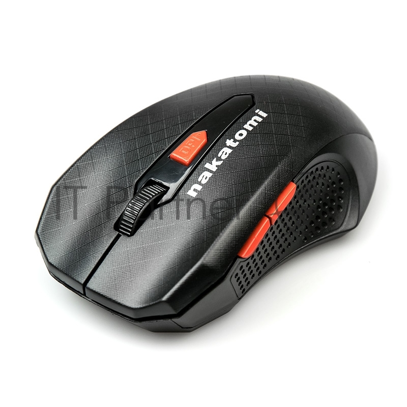 Мышь беспроводная NAKATOMI MRON-07U черный