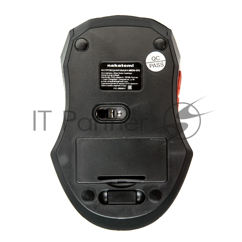 Мышь беспроводная NAKATOMI MRON-07U черный