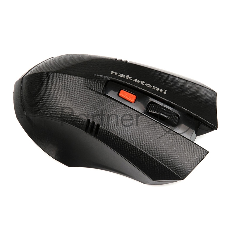 Мышь беспроводная NAKATOMI MRON-04U черный