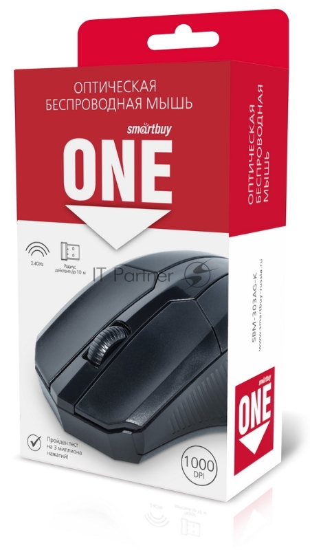 Мышь беспроводная Smartbuy (SBM-303AG-K) ONE 303AG-K черная