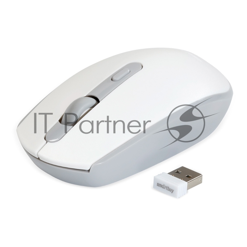Мышь беспроводная Smartbuy (SBM-280AG-WG) ONE 280AG белый/серый