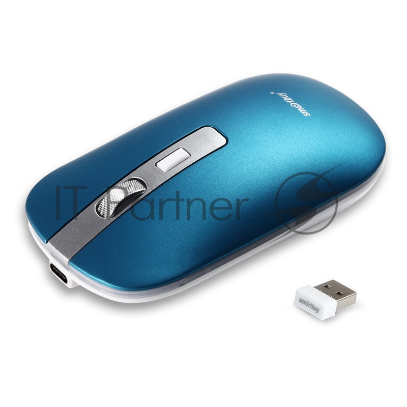 Мышь беспроводная Smartbuy (SBM-402CAG-B) 402CAG синий металлик