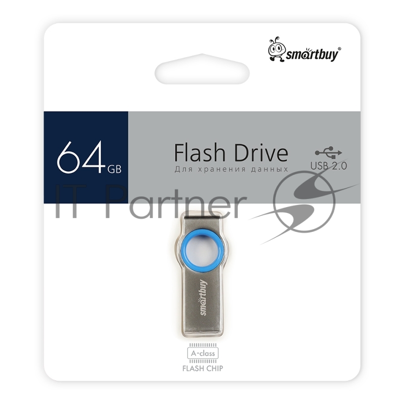 Флеш -накопитель Smartbuy (SB064GBMC2) UFD 2.0 064GB MC2 Metal Blue