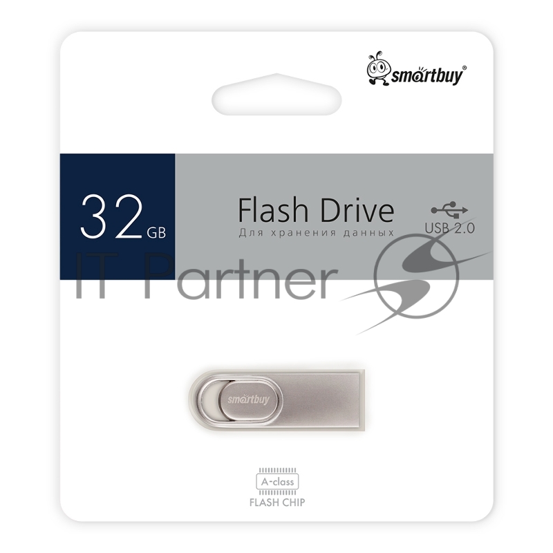Флеш накопитель Smartbuy (SB32GBM3) UFD 2.0 032GB M3 Metal стальной