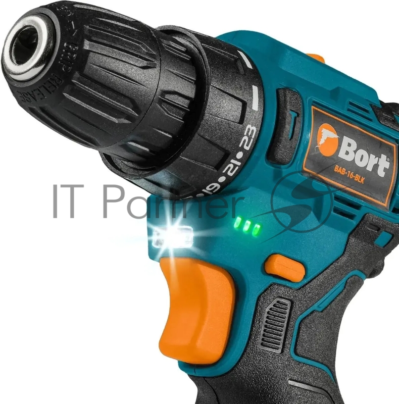 Дрель-шуруповерт BORT BAB-16-BLK (2x2Ah+ЗУ)