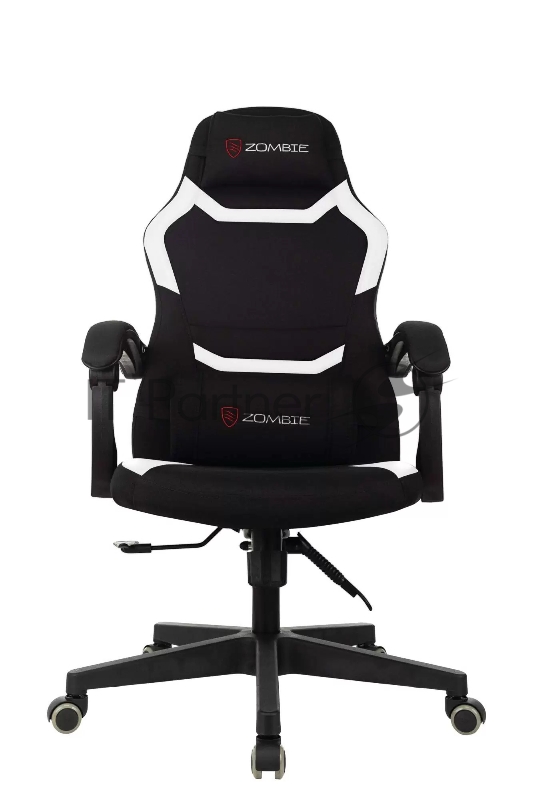 Кресло игровое Zombie Master BWH, черный с белыми вставками