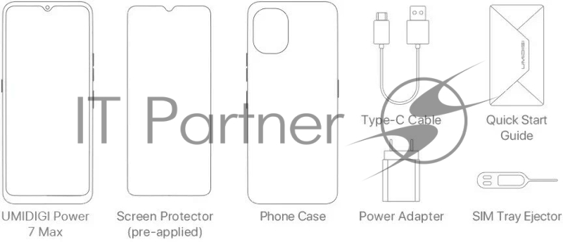 Смартфон UMIDIGI Power 7 Max, 6/128Gb, черный