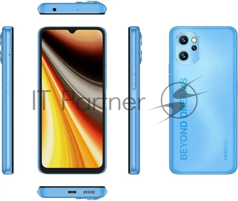 Смартфон UMIDIGI Power 7 Max, 6/128Gb, голубой