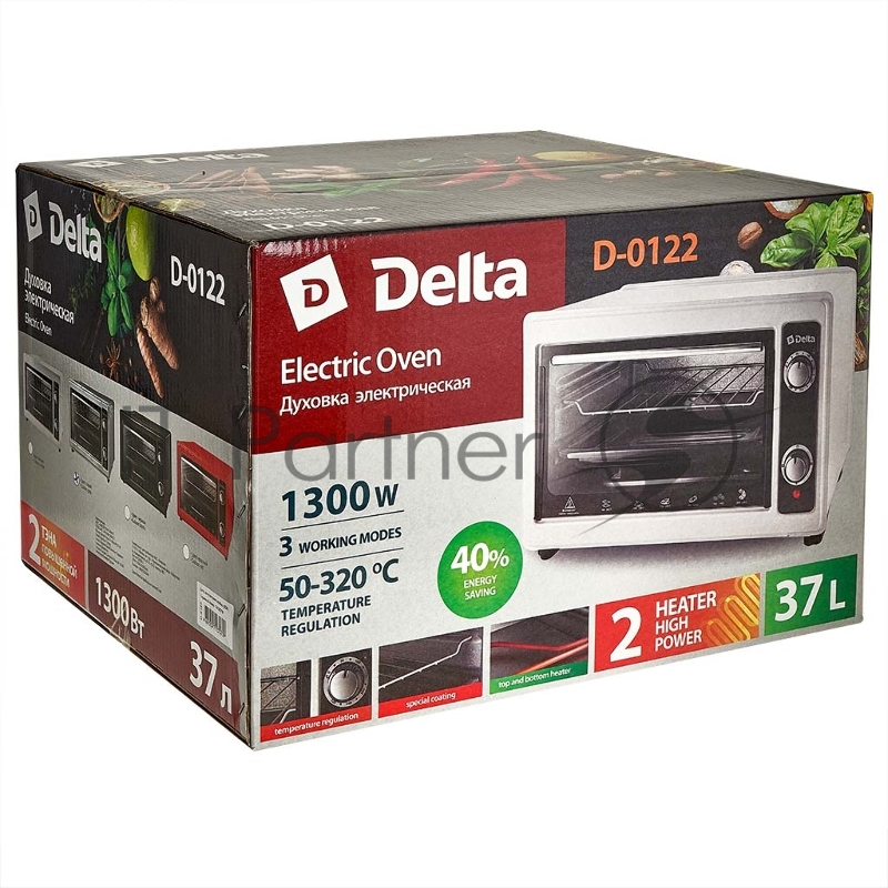 Мини-печь DELTA D-0122 СЕРАЯ