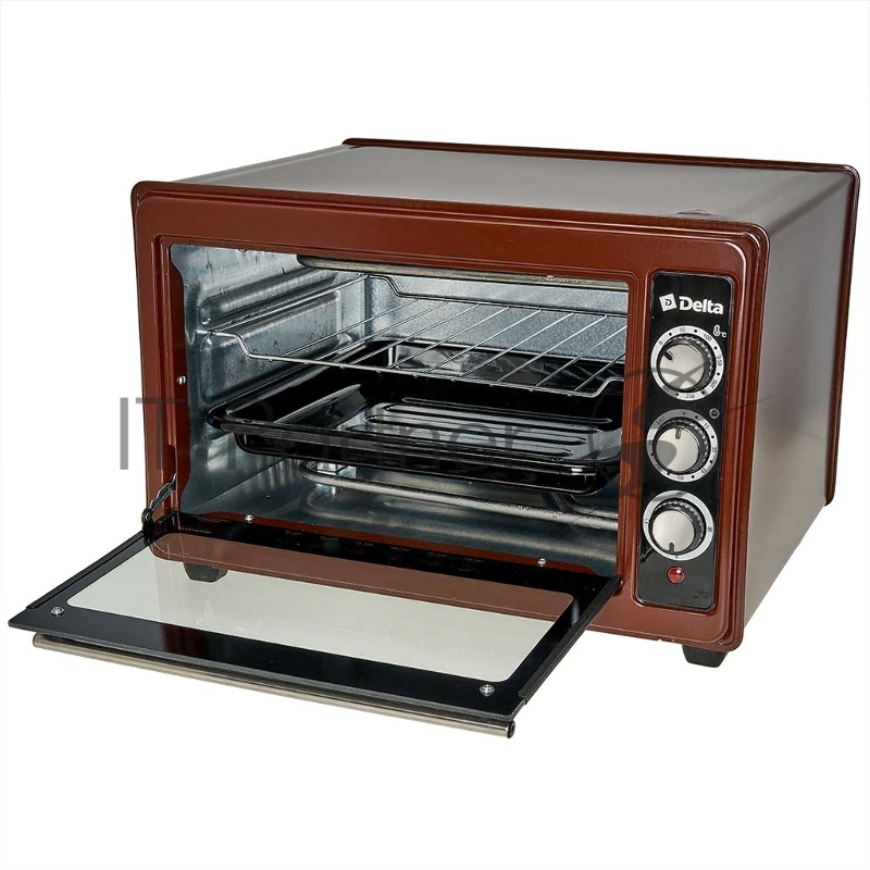 Мини-печь DELTA D-0123 КОРИЧНЕВАЯ