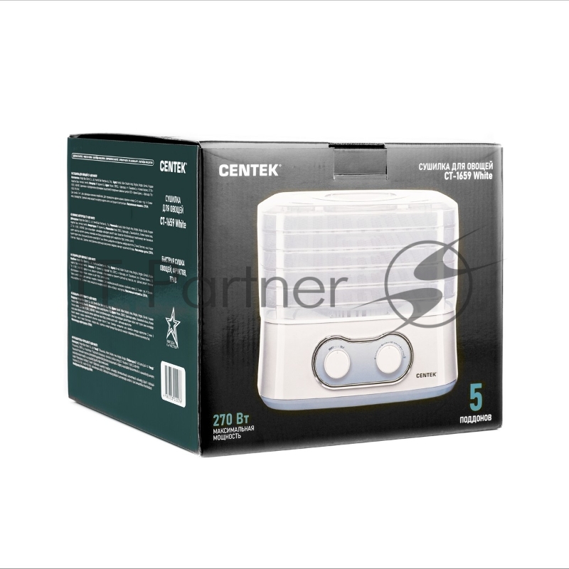 Сушилка для овощей и фруктов CT-1659 Белый