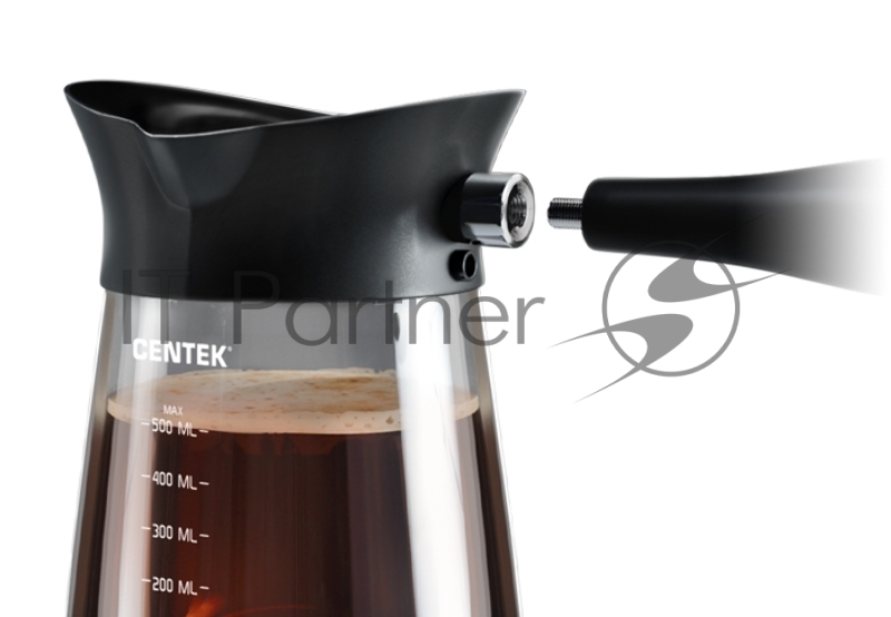 Электрическая турка Centek CT-1096 черный, 0.5 л, 480 Вт.