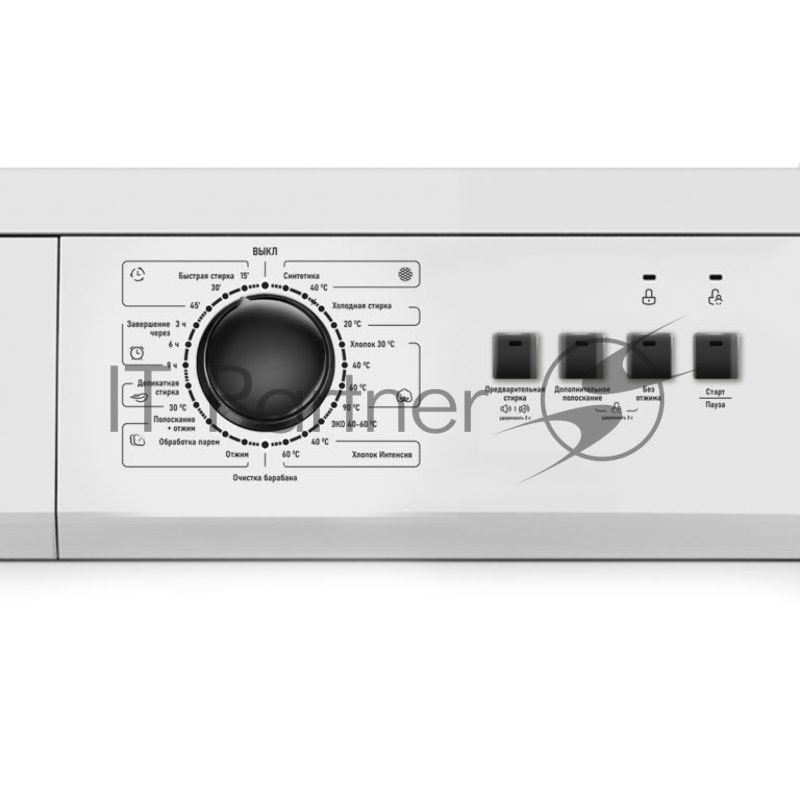 Стиральная машина CENTEK CT-1902 белый, загрузка фронтальная 6кг, 1000 об/мин, Класс A+