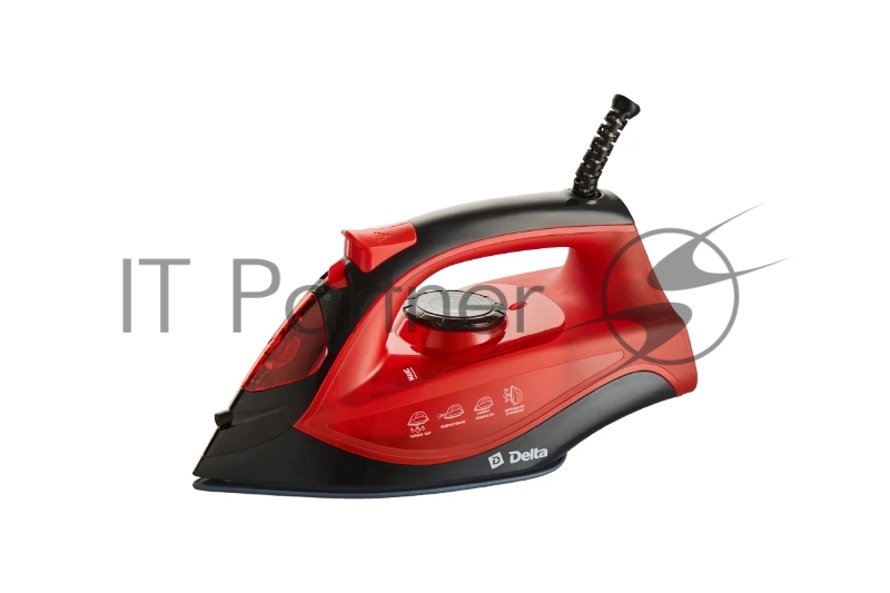 Утюг Delta DL-756 черный с красным