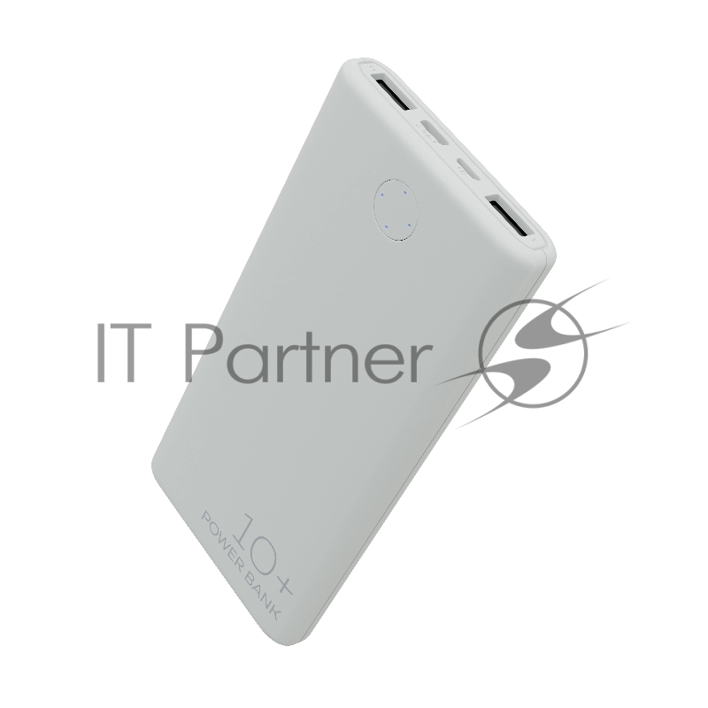 Мобильный аккумулятор More choice (4610196408694) PB11-10 White 10000mAh 2USB