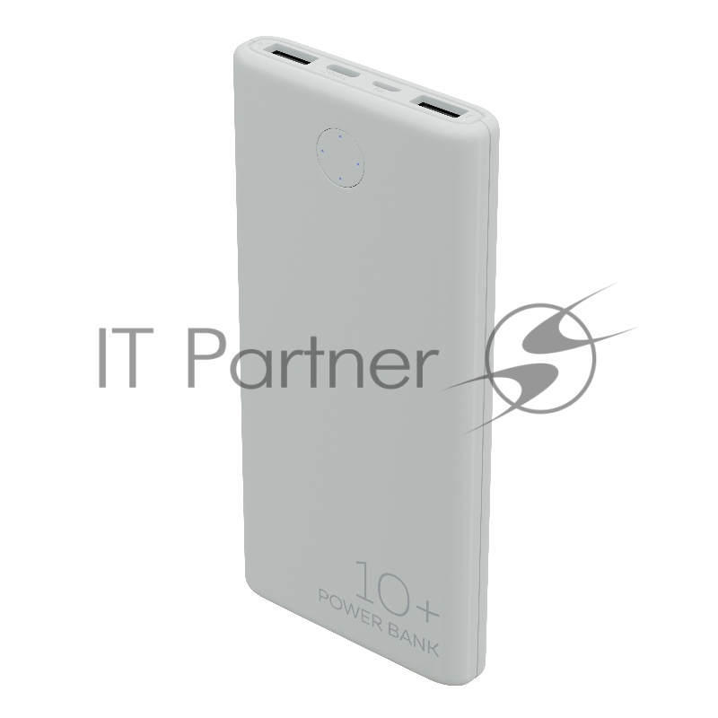 Мобильный аккумулятор More choice (4610196408694) PB11-10 White 10000mAh 2USB