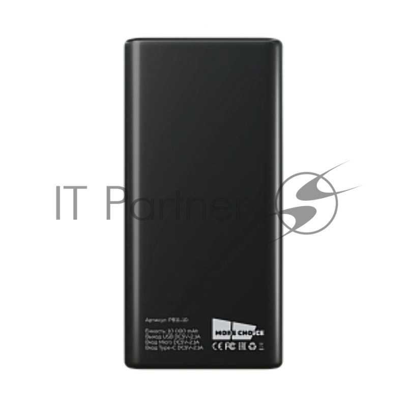 Мобильный аккумулятор More choice (4610196408625) PB11-10 - 10000mAh черный