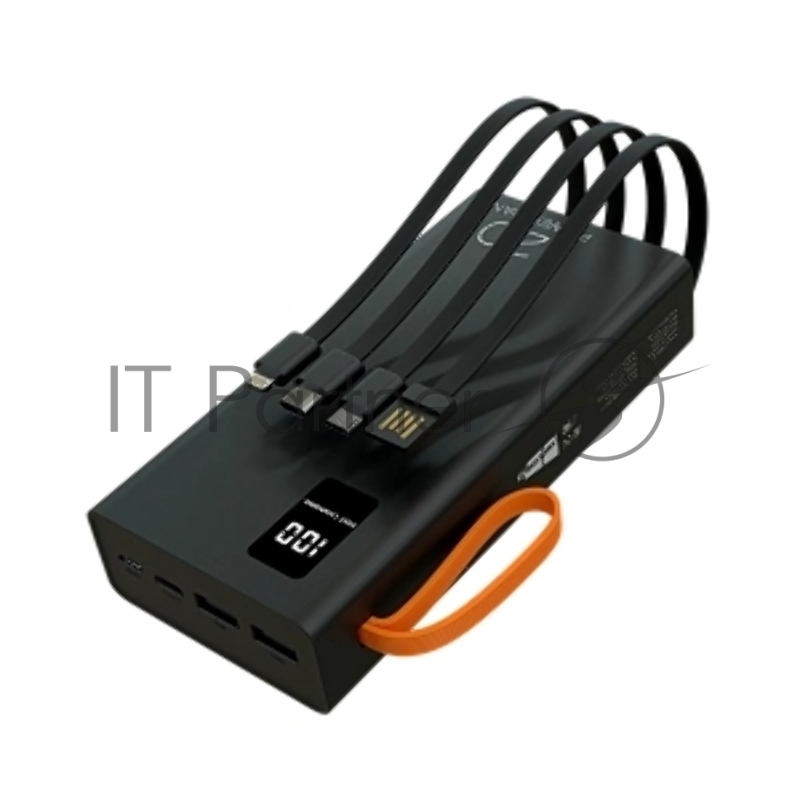 Мобильный аккумулятор More choice (4620202550569) PB22-20 с кабелем 2USB 2.1A - 20000mAh черный