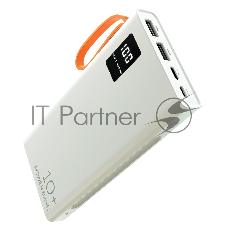 Мобильный аккумулятор More choice (4620202550545) PB22-10 с кабелем 2USB 2.1A - 10000mAh белый