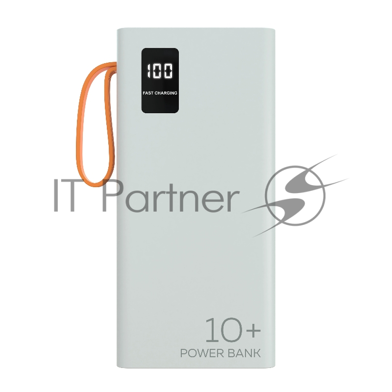 Мобильный аккумулятор More choice (4620202550545) PB22-10 с кабелем 2USB 2.1A - 10000mAh белый