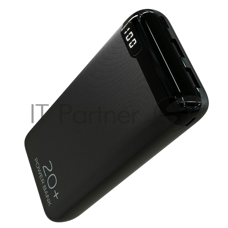 Мобильный аккумулятор More choice (4620202550521) PB19-20 2USB 2.1A - 20000mAh черный