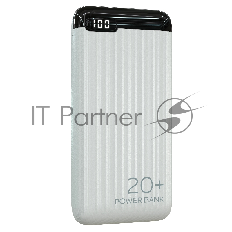 Мобильный аккумулятор More choice (4620202550514) PB19-20 2USB 2.1A - 20000mAh белый