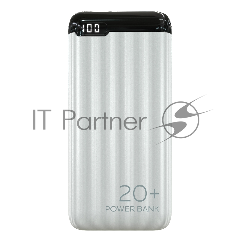 Мобильный аккумулятор More choice (4620202550514) PB19-20 2USB 2.1A - 20000mAh белый