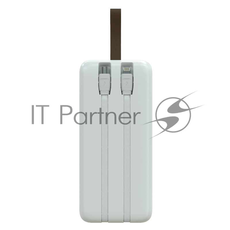 Мобильный аккумулятор More choice (4620202550644) PB55-30 с кабелем 1USB 3.0A 22.5W PD - 30000mAh белый