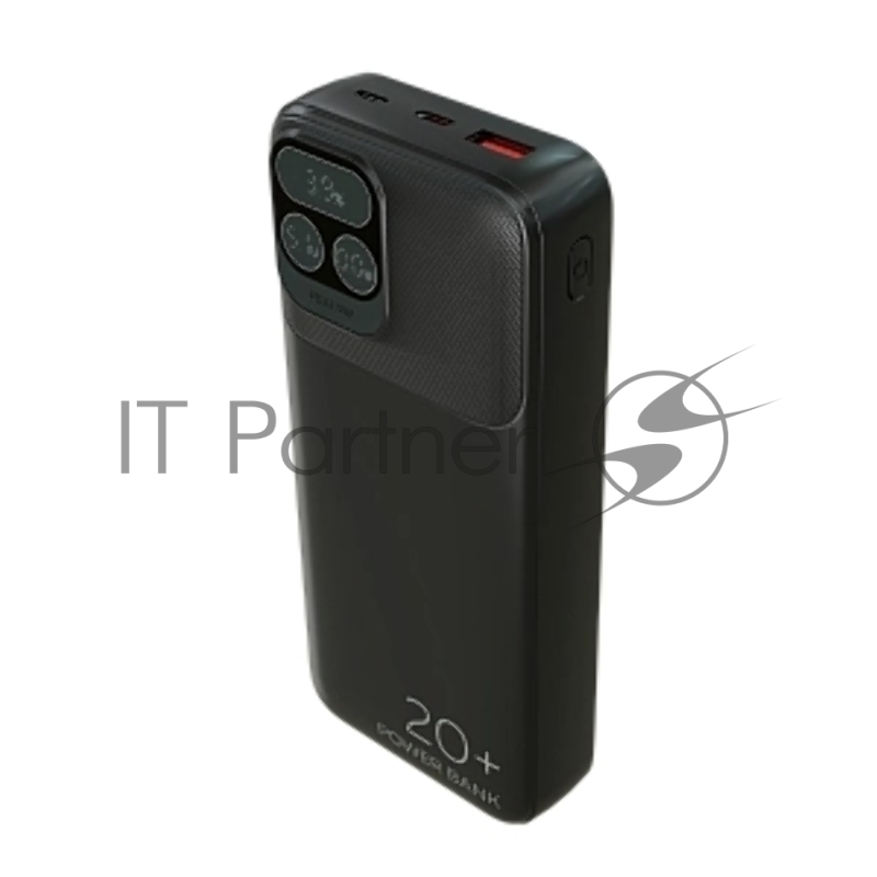Мобильный аккумулятор More choice (4620202550620) PB55-20 с кабелем 1USB 3.0A 22.5W PD - 20000mAh черный