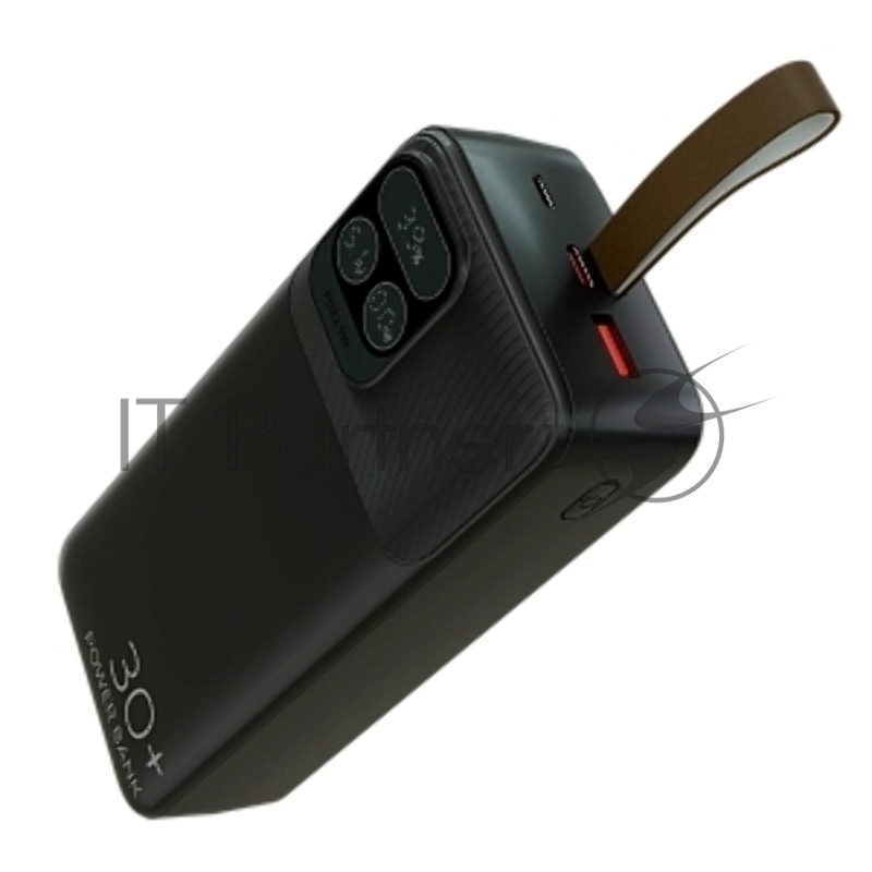 Мобильный аккумулятор More choice (4620202550637) PB55-30 с кабелем 1USB 3.0A 22.5W PD - 30000mAh черный