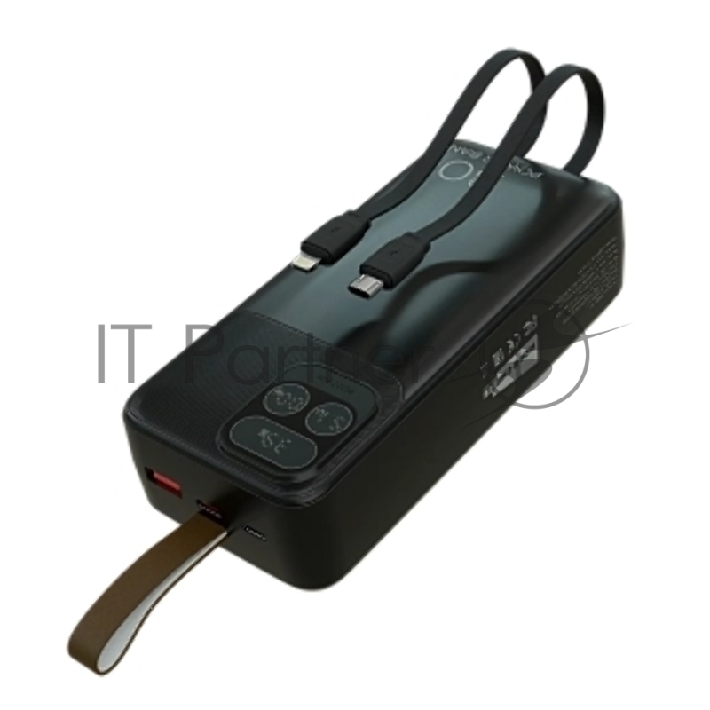 Мобильный аккумулятор More choice (4620202550637) PB55-30 с кабелем 1USB 3.0A 22.5W PD - 30000mAh черный