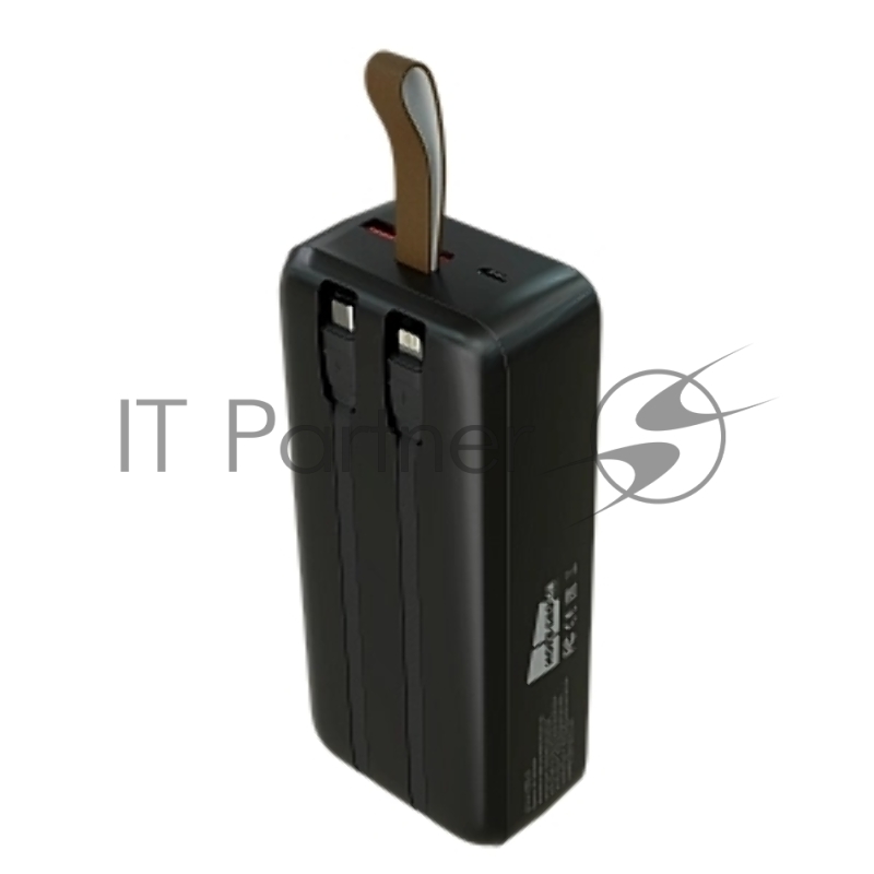 Мобильный аккумулятор More choice (4620202550637) PB55-30 с кабелем 1USB 3.0A 22.5W PD - 30000mAh черный