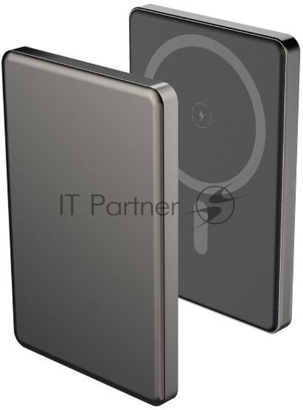 Мобильный аккумулятор Aksberry (6900293340019) E501 с MagSafe 5000 mAh, серый