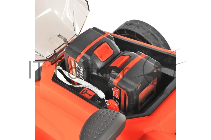 Газонокосилка аккумуляторная PATRIOT CM 440 2*21В UES, без акб и зу, бесщеточ, 37см, трав 35л пласт+мульчирование, центр. подъём 6 уровней (25-75), пласт дека