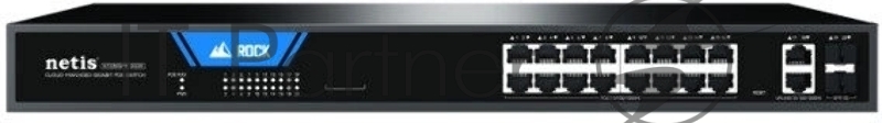Коммутатор Netis ST220GPR-2G2S (L2) 18x1Гбит/с 2SFP 16PoE 225W настраиваемый