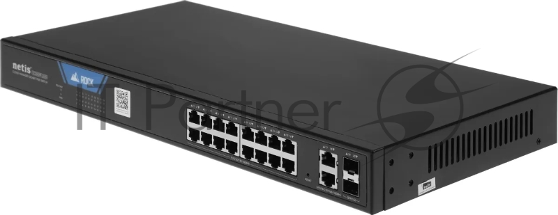 Коммутатор Netis ST220GPR-2G2S (L2) 18x1Гбит/с 2SFP 16PoE 225W настраиваемый
