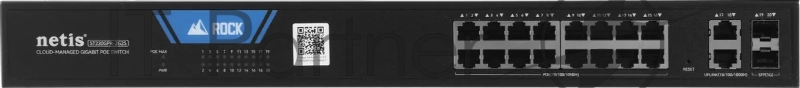 Коммутатор Netis ST220GPR-2G2S (L2) 18x1Гбит/с 2SFP 16PoE 225W настраиваемый