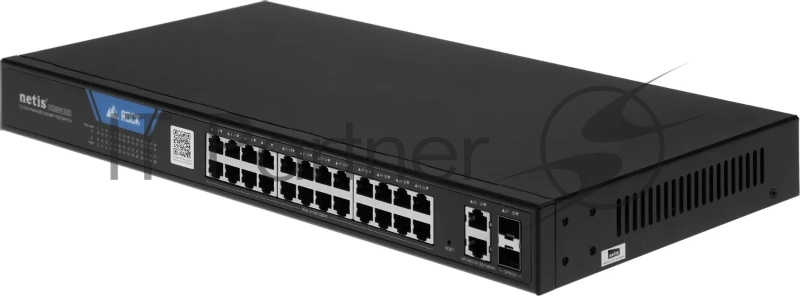 Коммутатор Netis ST228GPR-2G2S (L2) 26x1Гбит/с 2SFP 24PoE 375W настраиваемый