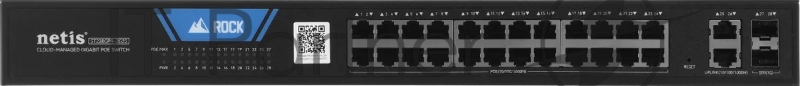 Коммутатор Netis ST228GPR-2G2S (L2) 26x1Гбит/с 2SFP 24PoE 375W настраиваемый
