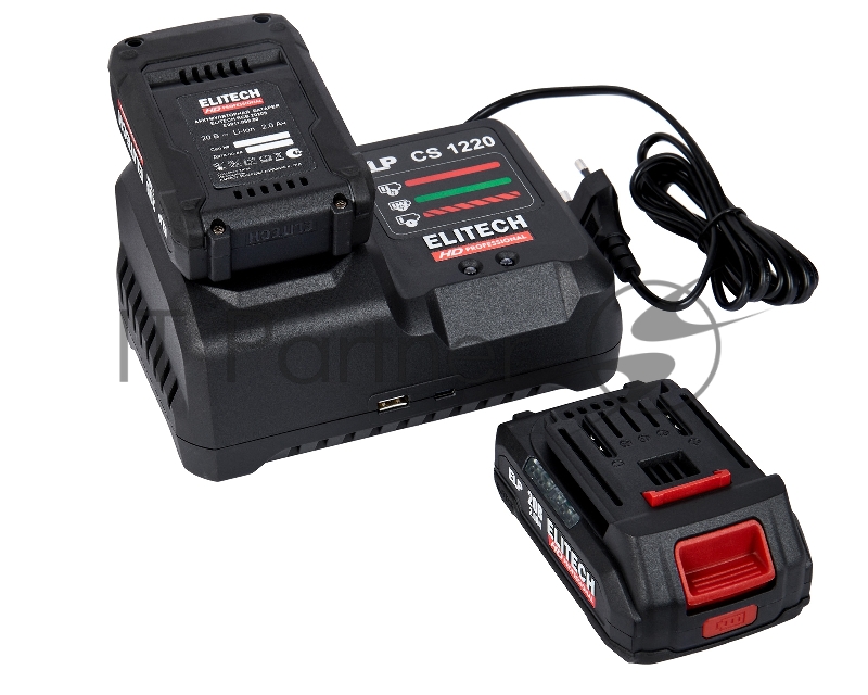 Дрель-шуруповерт Elitech CD 20SL2 (E2201.040.01) 40Вт аккум. патрон:быстрозажимной (кейс в комплекте) (205717)