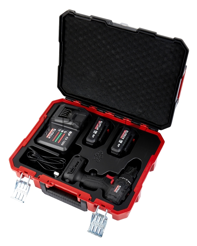 Дрель-шуруповерт Elitech CD 20SL2 (E2201.040.01) 40Вт аккум. патрон:быстрозажимной (кейс в комплекте) (205717)